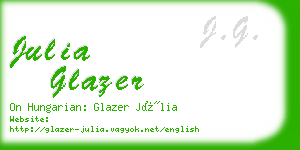 julia glazer business card